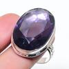 Natural Amethyst Gemstone Handmade 925 Sterling Silver Jewelry Ring Size 10 AR-17152