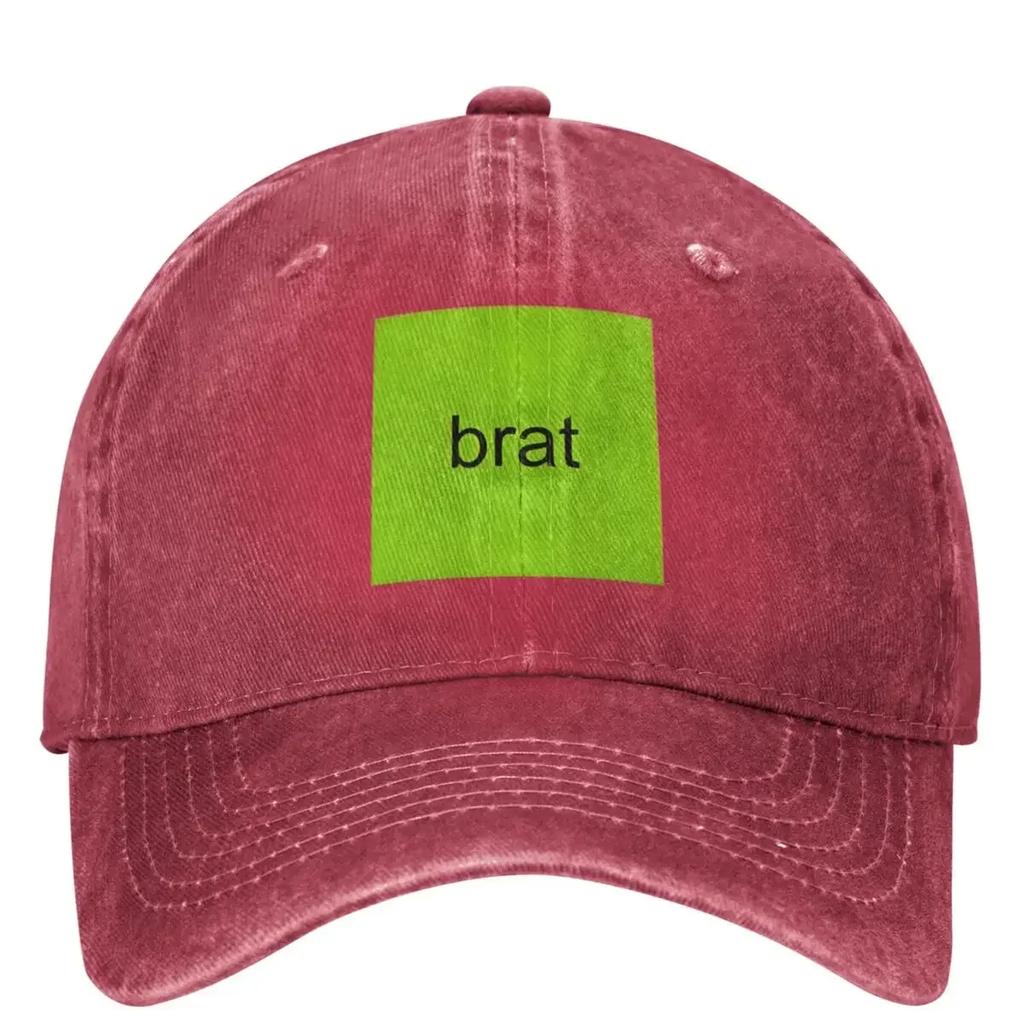 Brat Music English Singer Charli Xcx Casual Baseball Cap Spring Trucker Hat High Quality Tennis Skate Hats Couple Baseball Caps