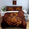 Ornate Scorpion Motif Bedding Duvet Cover Sets Duvet Covers Pillowcases Gifts (1 * Duvet Cover 2 * Pillowcases, Without Duvet Insert)