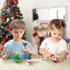 4pcs Christmas Anti-Stress Relief Toy Santa Claus Xmas Tree Squeeze Bounce Toy Kids New Year Gift Christmas Party Decor