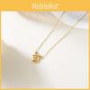 Minimalist Butterfly Bow Heart Pendant Necklace With Gold Plated Stainless Steel For Women