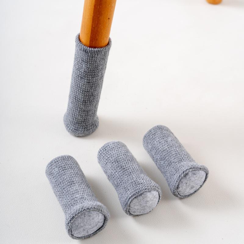 Knitted Chair Leg Covers - Wear-Resistant Anti-Slip Mats for Silent Chair & Table Foot Protection