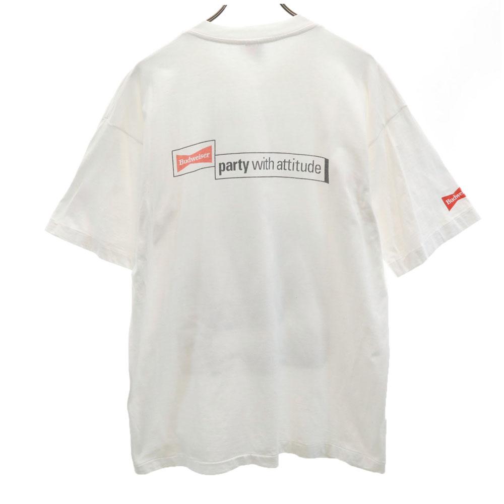 AIRAK 90s Print Short Sleeve Budweiser Single Stitch T-shirt Men's Used