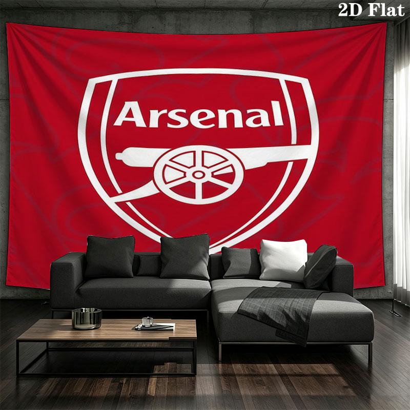 Arsenal F Custom Name Wall Tapestry Aesthetic Wall Hanging Printed Fabric Blanket Decorative Tapestries for Bedroom Living Room Home Decor