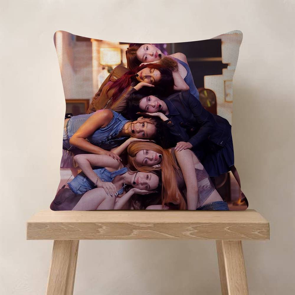 Korea Kpop Band KKatseye Pillow Gifts Home Office Furnishings Bedroom Sofa Car Cushion Cover Case xcm