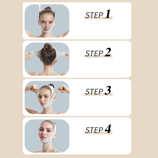 V Line Lifting Strap Anti-Aging Chin Strap for Jawline Contouring Reusable Face Toning Belts Facial Slimming Bandage