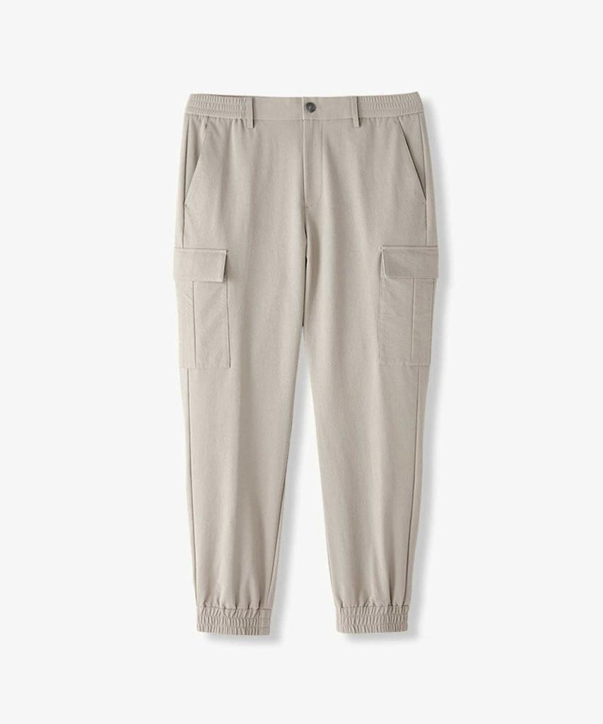STCO [Rnw] Nylon Stretch Cargo Jogger Pants Beige (Comfort Fit)_Swpva02Nsd