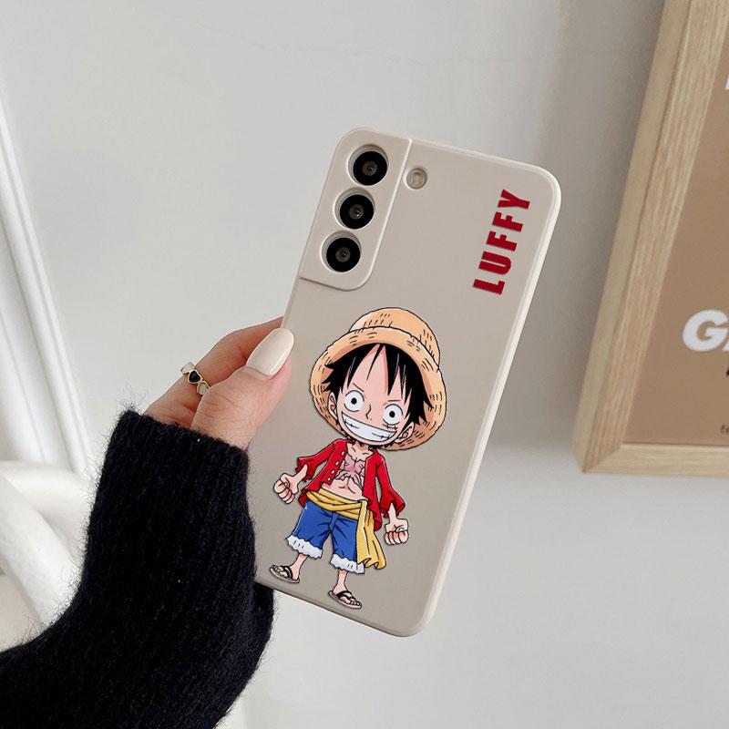 Cute Cartoon Luffy Zoro Ace Phone Case For Samsung Galaxy S26 S25 Ultra S24 S23 S22 Plus S21 S20 FE S26 A37 A57 5G Silicon Cover