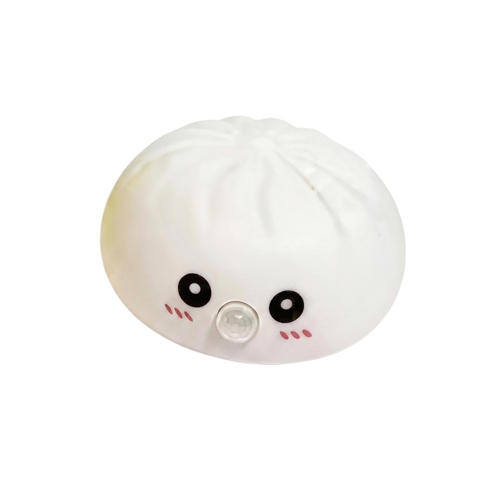 

1pcs Squishy Bun Stress Relief Toy Soft Slow Rising PU Foam Squeeze Sensory Toy for Kids and Adults 11cm One Size білий