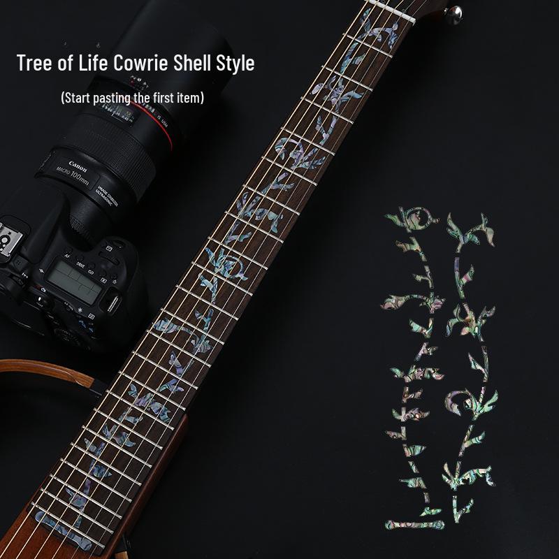 Personalized Guitar Sticker Set: Decorative Fingerboard and Panel Protectors for Acoustic and Electric Guitars.