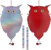 Nowoto Large Owl Pigeon Bird Bird Owl Solar Bird Repellent Sparkly and Hanging Bird Easy Keeps Crows and Swallows Pigeon Dropping Bird Window