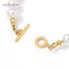 2/4/6Pcs 14K Gold Plated Brass End Beads Toggle Clasp For Jewelry Making,Round OT Clasp For Bracelet,DIY Jewelry Findings