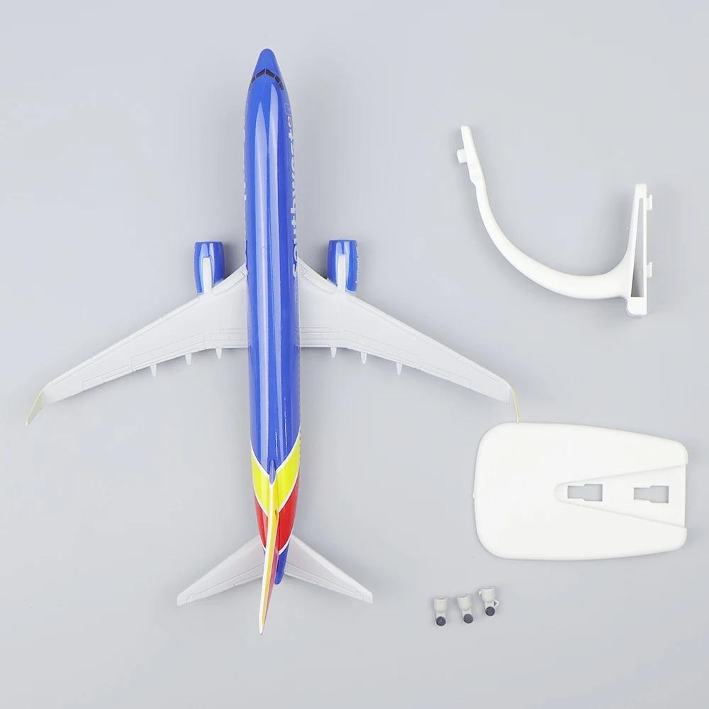 1/300 Scale Model Plane American Southwest Airlines B737 Metal Model Airplane for Display Collections & Gifts