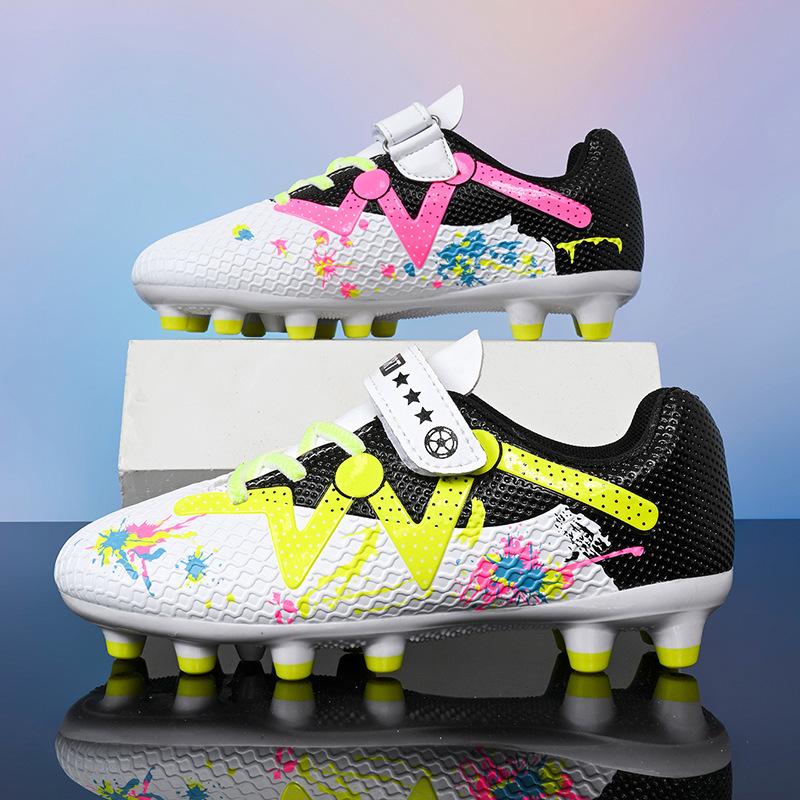 Velcro Boys Girls Training Nails Kids Sneakers Boys Broken Elementary School Football Shoes Spikes 28