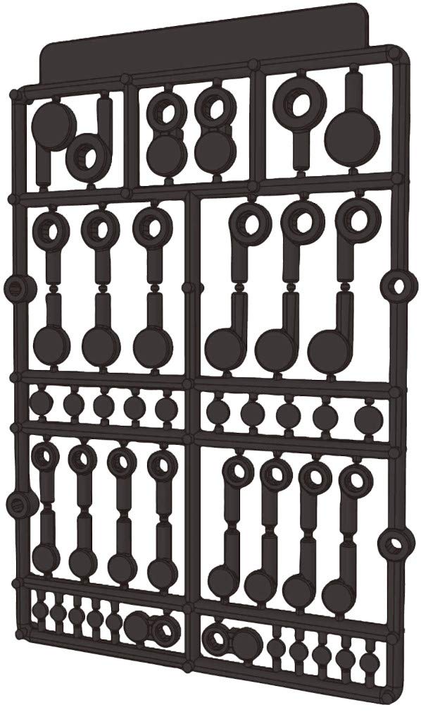 Hobby Base Premium Parts Collection Disc Dark for Plastic Joint, Gray, Models, PPC-T101