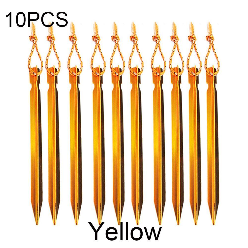 5/10pcs 18cm Ultralight Aluminium Alloy Strong Camping Hiking Tent Peg Stakes Triangular Stake Nail