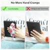 6-8 Zoll Tablet Handriemen Elastischer PU-Leder Fingergriff Halter Rutschfester Sicherheitsfixiergurt für Kindle/Kobo/Voyaga/Lenovo/Sony