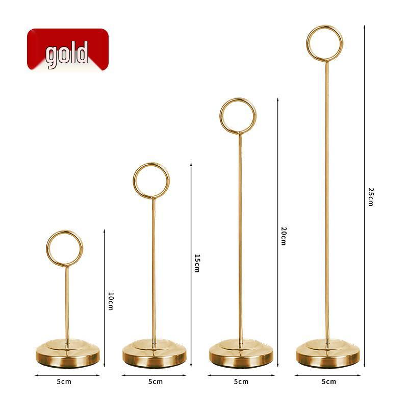 Stainless Steel Vertical Memo & Card Holder Stand