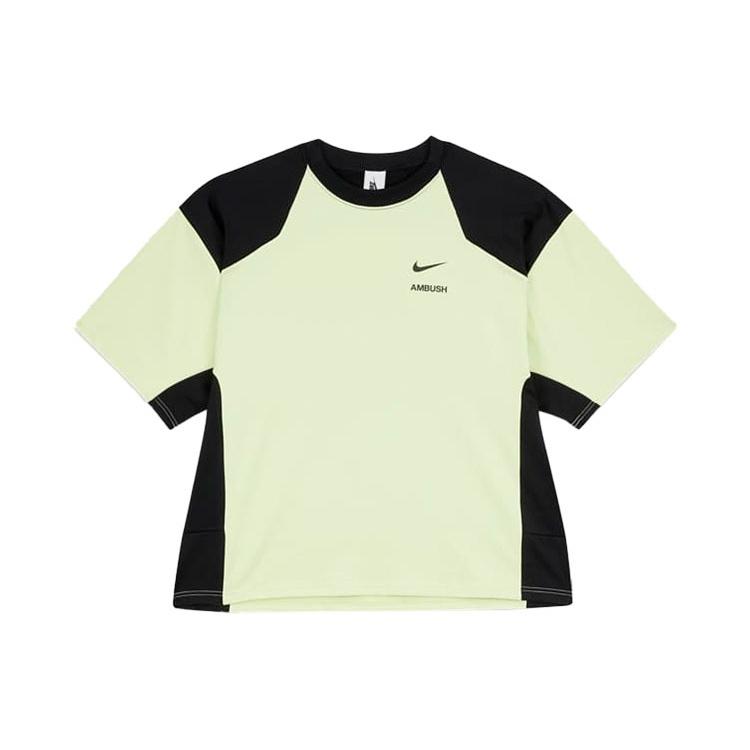 (WMNS) Nike x Ambush T-shirt Ghost Green Black Women s CV0549-358 L