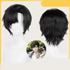 Anime Alien Stage Ivan Cosplay Black Sorrow Cosplay Schwarze Perücke Kurz Schwarz Synthetisch Cos Perücken Hitzebeständig Haar Perücken Halloween