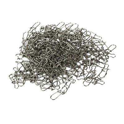 100Pcs Fishing Tackle 15/17/22mm Stainless Steel Swivel Solid Snaps Connectors