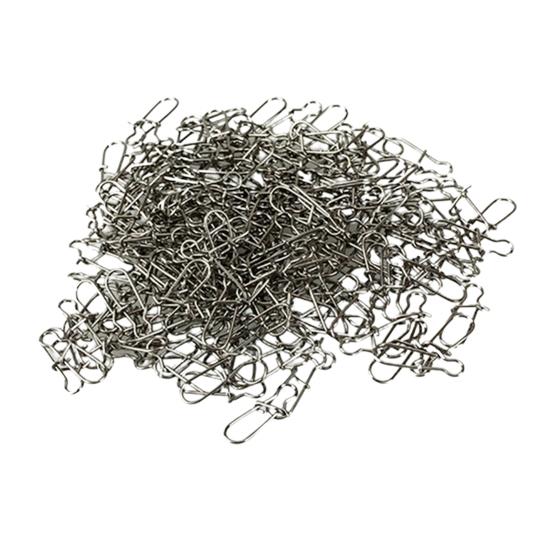 100 Stück Angelzubehör 15/17/22 mm Edelstahl-Drehgelenk mit massiven Druckknöpfen