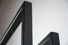 Black loft towel rack for the bathroom