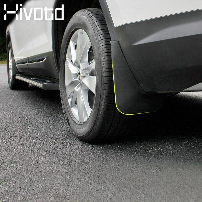 Hivotd For Skoda Kodiaq Car-styling Fender Avoid Mud Splash Cover Trim Mudguards Exterior Protection Accessories 2017