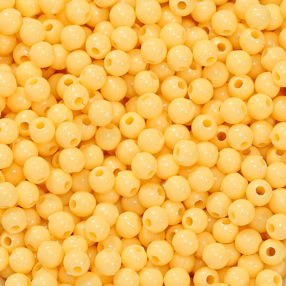 10g/lot 4mm Multicolor Acrylic Round Shape Loose Spacer Beads for Diy Handmade Necklace Earring Jewelry Making Accessories