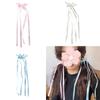 Trendiger Stoff Langer Band Haarclip Lolita Haargummi Schleife Haargummi Haarspange Balletcore Y2k Haargummi Frau