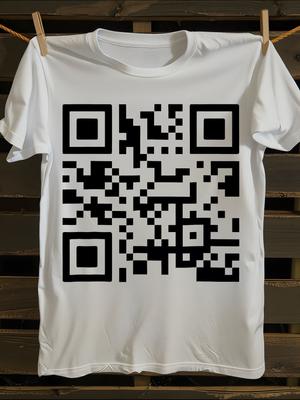 Funny F You QR Code T-shirt