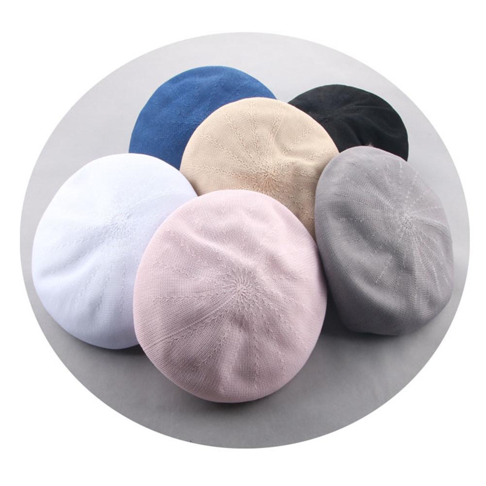 Beret Hat Black for Women Lightweight Warm Breathable Stylish Portable Sun Protection Painter Cap All-Match Summer Spring Fall