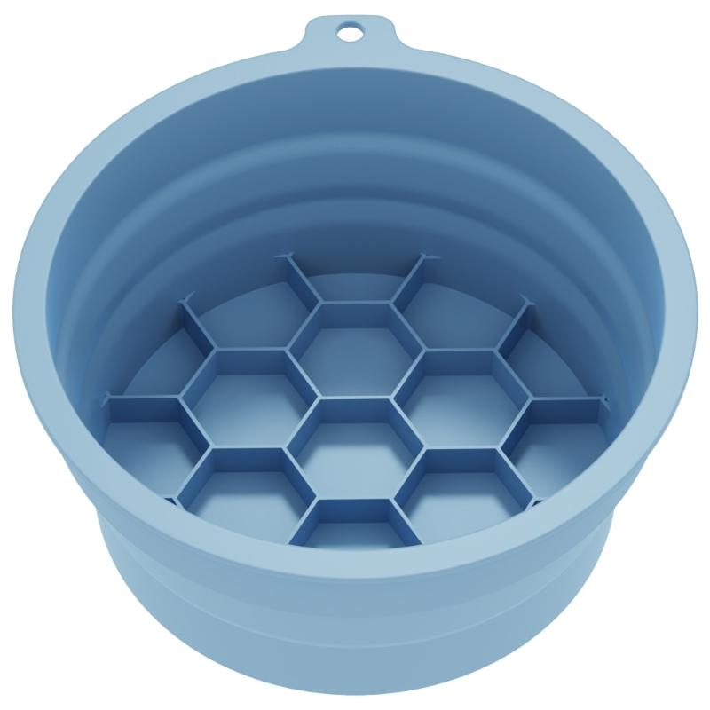 

Foldable Ice Facials Washbasin Silicone Face Ice Bath Bowl Cooling Ice Face Washbasin for Face Skin Cares Beauty Routine синій