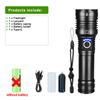 Ultra High Power XHP160 Rechargeable LED Flashlights, Outdoor High Power LED Lantern, 18650/26650 Battery Hand Torch 5 Modes 16-Cores XHP160 Lamp