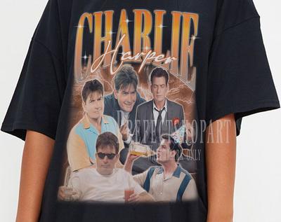 CHARLIE HARPER Shirt, Charlie Sheen Actor Tees, Charlie Harper Homage Tshirt, Charlie Harper Fan Retro 90s Shirt, Charlie Harper Merch Gift
