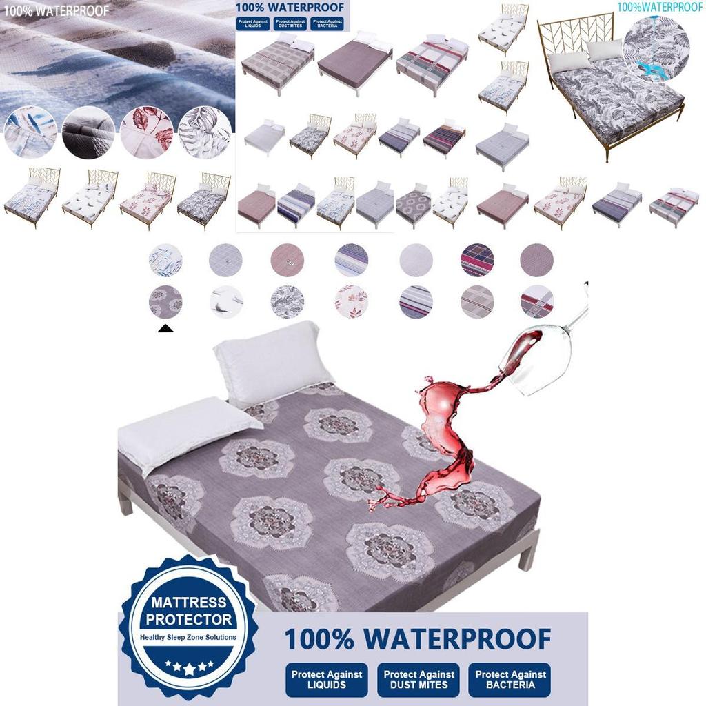 Wasserdichter Matratzenschoner mit weichem Polyester und tiefem Sitz für Komfort**