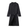 Women's Mid-Length Double-Sided Cashmere Coat - Single-Breasted, Fashionable, Versatile Korean Style, High-End Pure Wool Outerwear for Autumn/Winter.