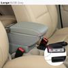 Car Armrest Box Double Layer Front Center Console Black Leather with Charging USB Ports For Suzuki Swift