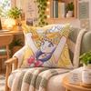 Anime Sailor Moon Magical Cushion Cover Personalized Soft Plush Pillow Living Room Home Sofa Bedroom Office Car Cushion