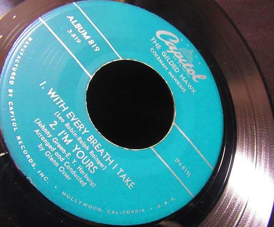 [USED] Rare US Master EP / Coleman Hawkins 50's Jazz/JAZZ