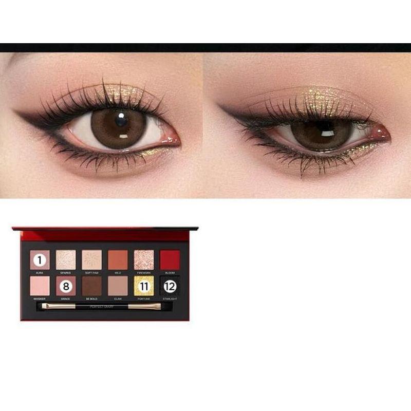 PERFECT DIARY - Golden Tiger & Ink Cat 12 Color Eyeshadow Palette