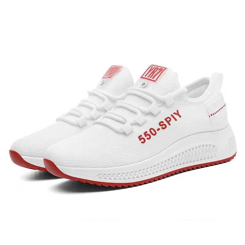 Nuevos zapatos de mujer de primavera zapatillas de malla tejida voladora para mujer transpirables casuales ligeros suela blanda antideslizantes zapatillas para correr