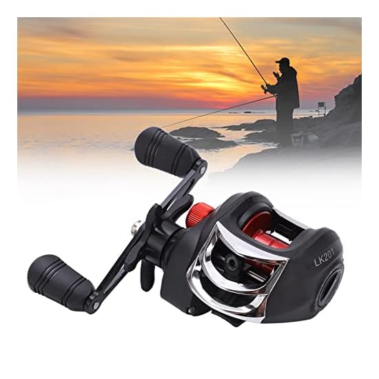 Zerodis Baitcasting Reel, Right-Handed Baitcasting Reel, Fishing Reel, Gear Ratio 7.2:1, Suitable Fo