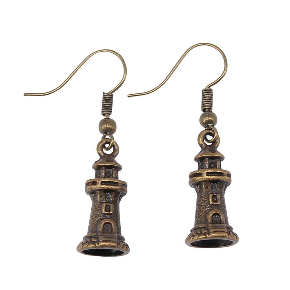 Compass Dangle Earrings Adventure Travel Nautical Navigation Drop Jewelry