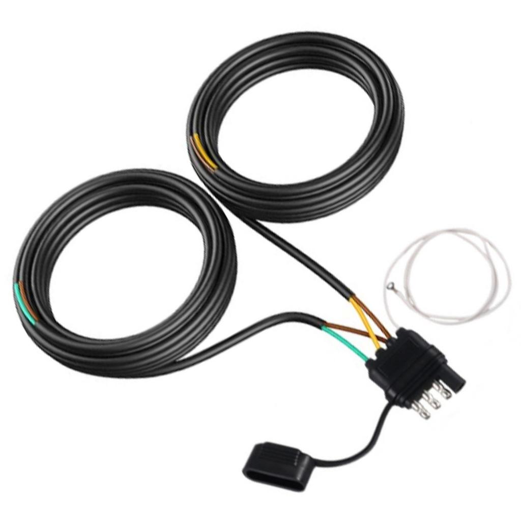 Professional 4 Pin 5 Wire Trailer Wiring Harness 26Ft With PVC Coating Protection For Campers Trailers