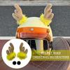 2pcs Christmas Antler Motorcycle Helmet Antlered Reindeer Christmas Decoration Electric Scooter Helmet Ski Helmet Earring 2026