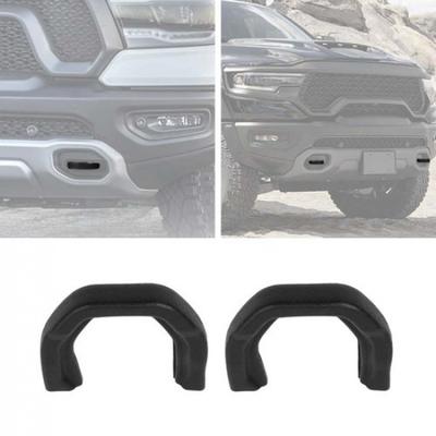 TPE Front Bumper Tow Hook Trailer Cover Trim For + Dodge Ram 1500 TRX Red