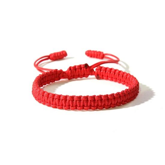 Unisex Håndtau Justerbart Håndlaget Flettet Ensfarget Tykt Bruddsikkert Lett Stablebart Armbånd Symbolske Farger