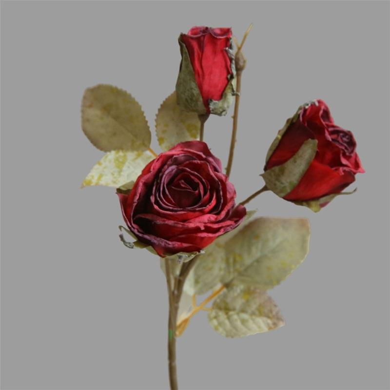 Vintage Styles Rose BouquetRose Flower Props Beautifully Crafted Fakes Flower Ornament Realistic Flower for Indoor Decor
