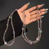 Elegant Crystal Star Phone Strap With Pvc Chain For Women And Men